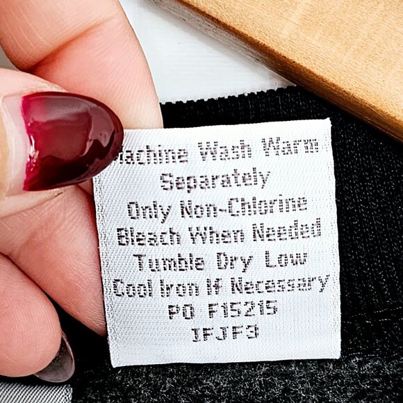 Vintage Blair Womens Leaf Print Snap Front Cardigan Jacket Size L Black ~SW97.16 - Picture 7 of 7